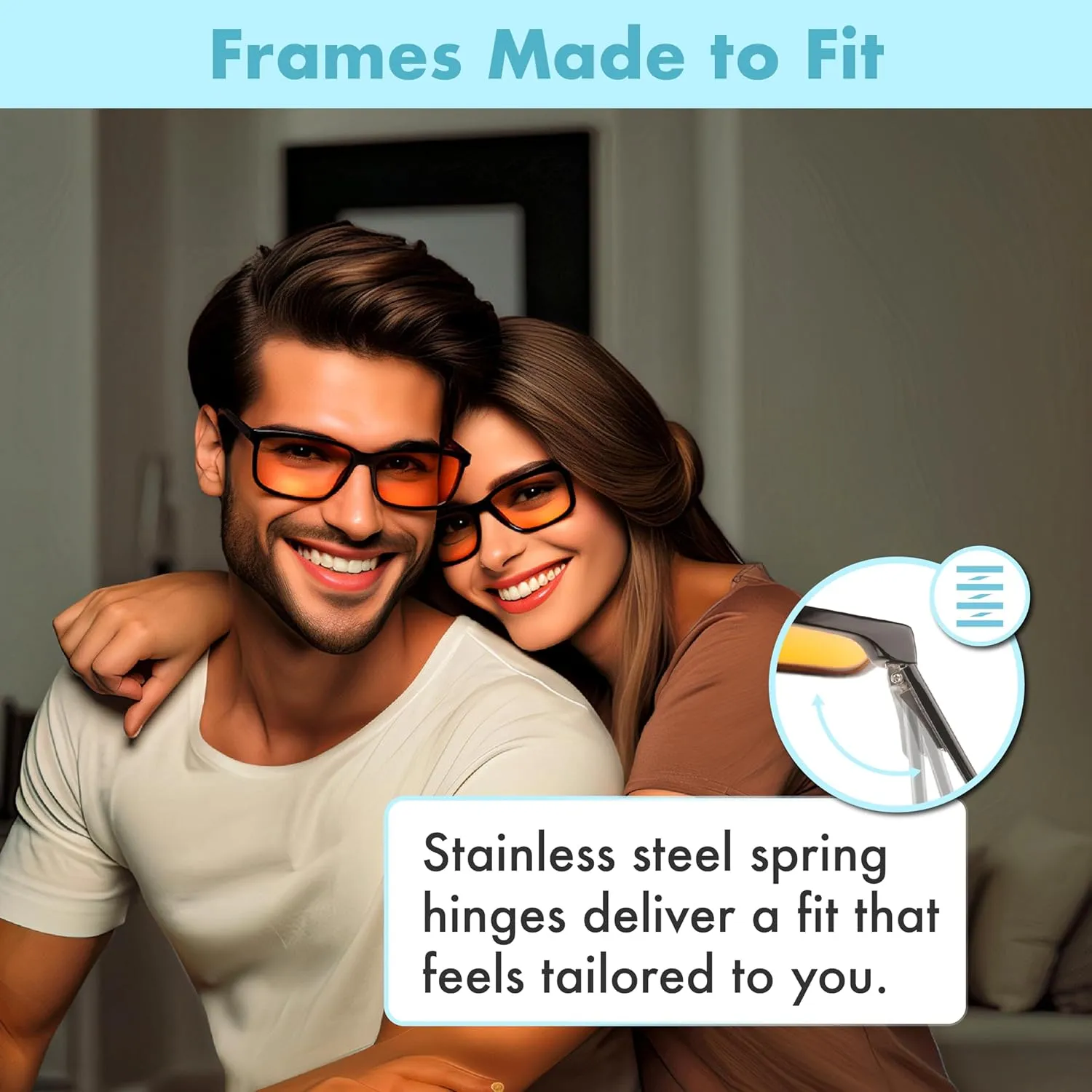  1.0  1.5  2.0  2.5 Orange Blue Light Blocking Reading Glasses for Better Sleep - Migraine Glasses for Women & Men