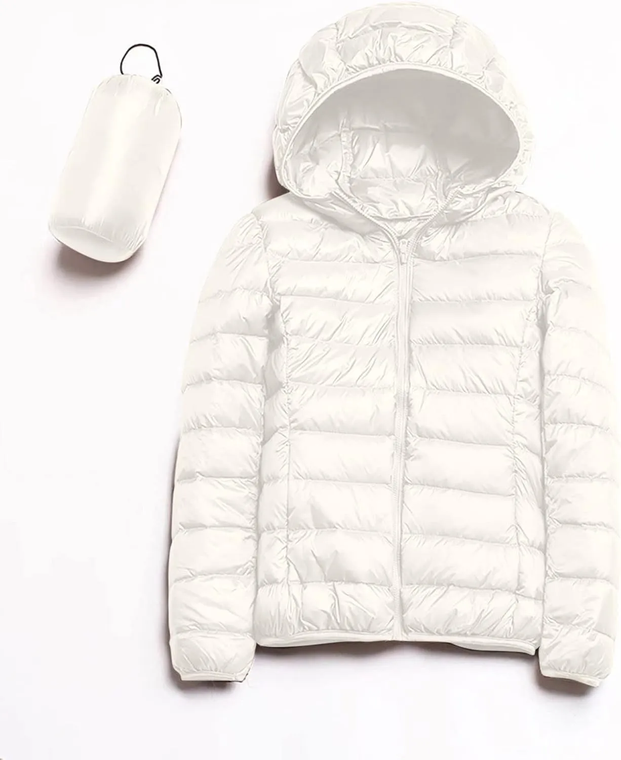 2024 Women Warm Lightweight Hooded Windproof Winter Coat With Recycled Insulation Winter Slim Vintage Coats