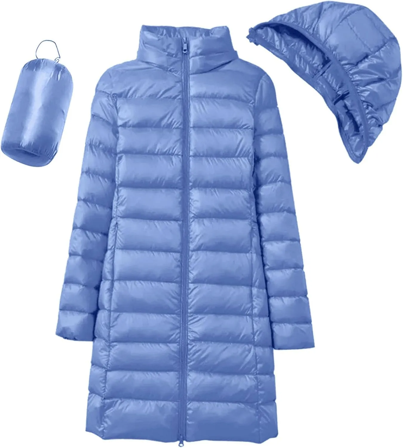2024 Women Warm Lightweight Hoodless Windproof Winter Coat With Recycled Insulation Winter Slim Fashion Winter