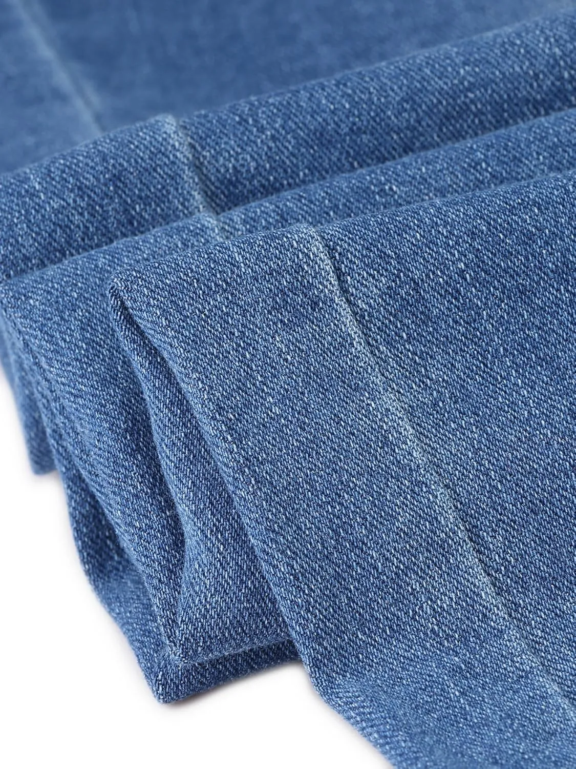 Agnes Orinda Plus Size Jeans for Women Stretchy Washed Button Wide Leg Jeans Palazzo Pants