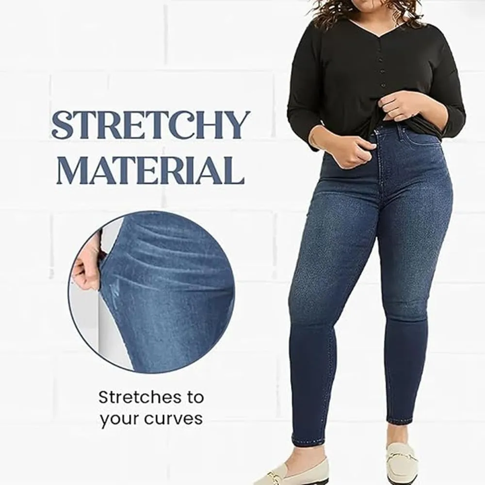 Akapi Jeans Mujer, Womens Akapi Jeans Curvy Jeans, High Waisted Stretch Hip Lift Skinny Denim Pants