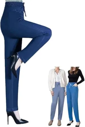 Aromia Comfy Jeans, ComfiJeans High Waist Ultra-Stretch Mom Jeans, Flexi Pants for Older Women, Womens Stretch Pants