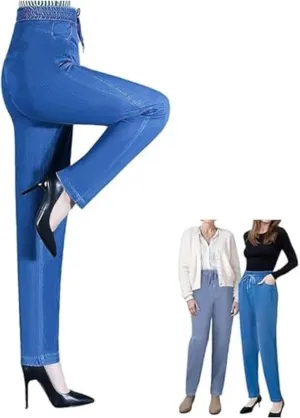 Aromia Comfy Jeans, ComfiJeans High Waist Ultra-Stretch Mom Jeans, Flexi Pants for Older Women, Womens Stretch Pants