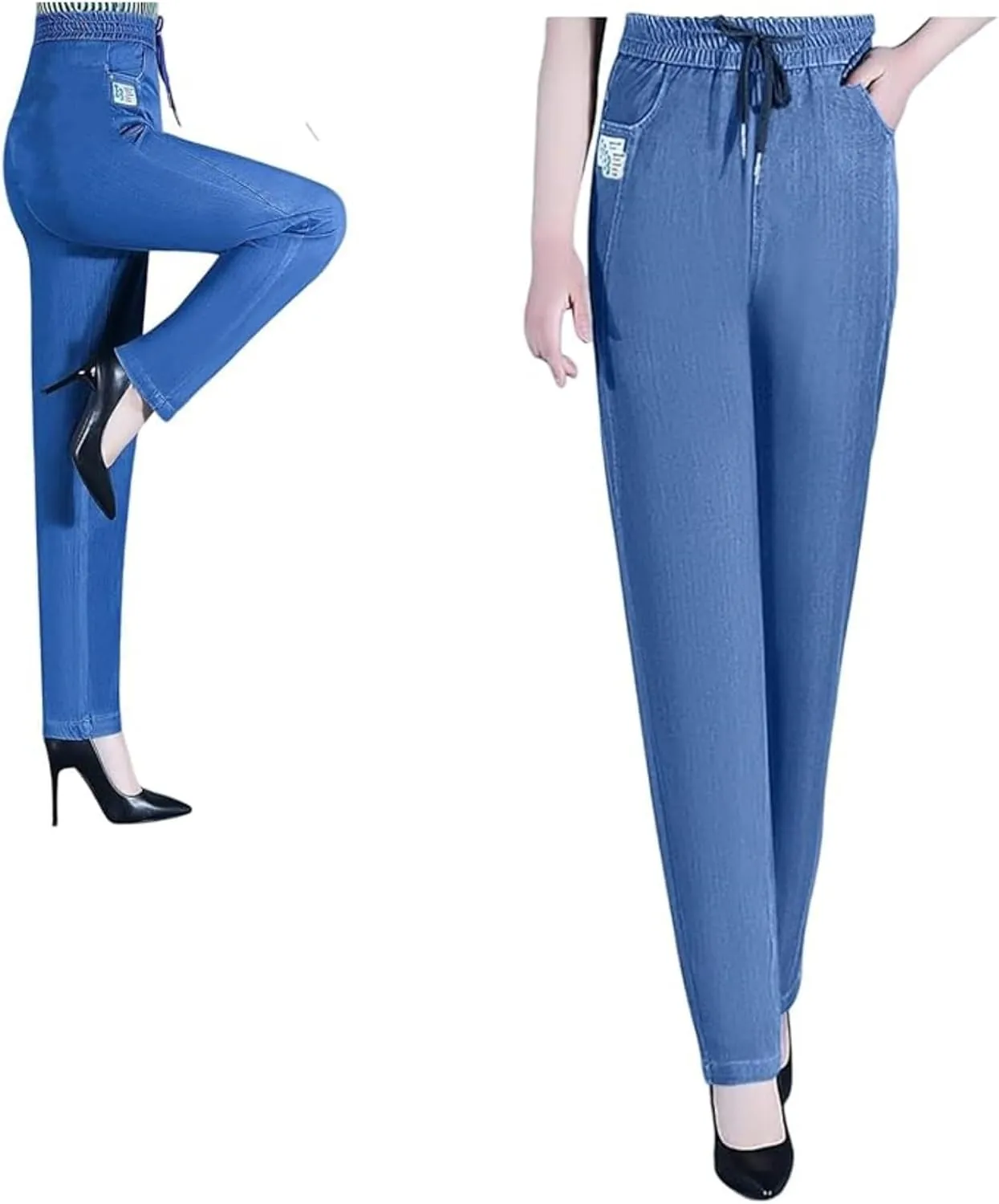 Aromia Comfy Jeans, ComfiJeans High Waist Ultra-Stretch Mom Jeans, Flexi Pants for Women, Womens Casual Stretch Pants