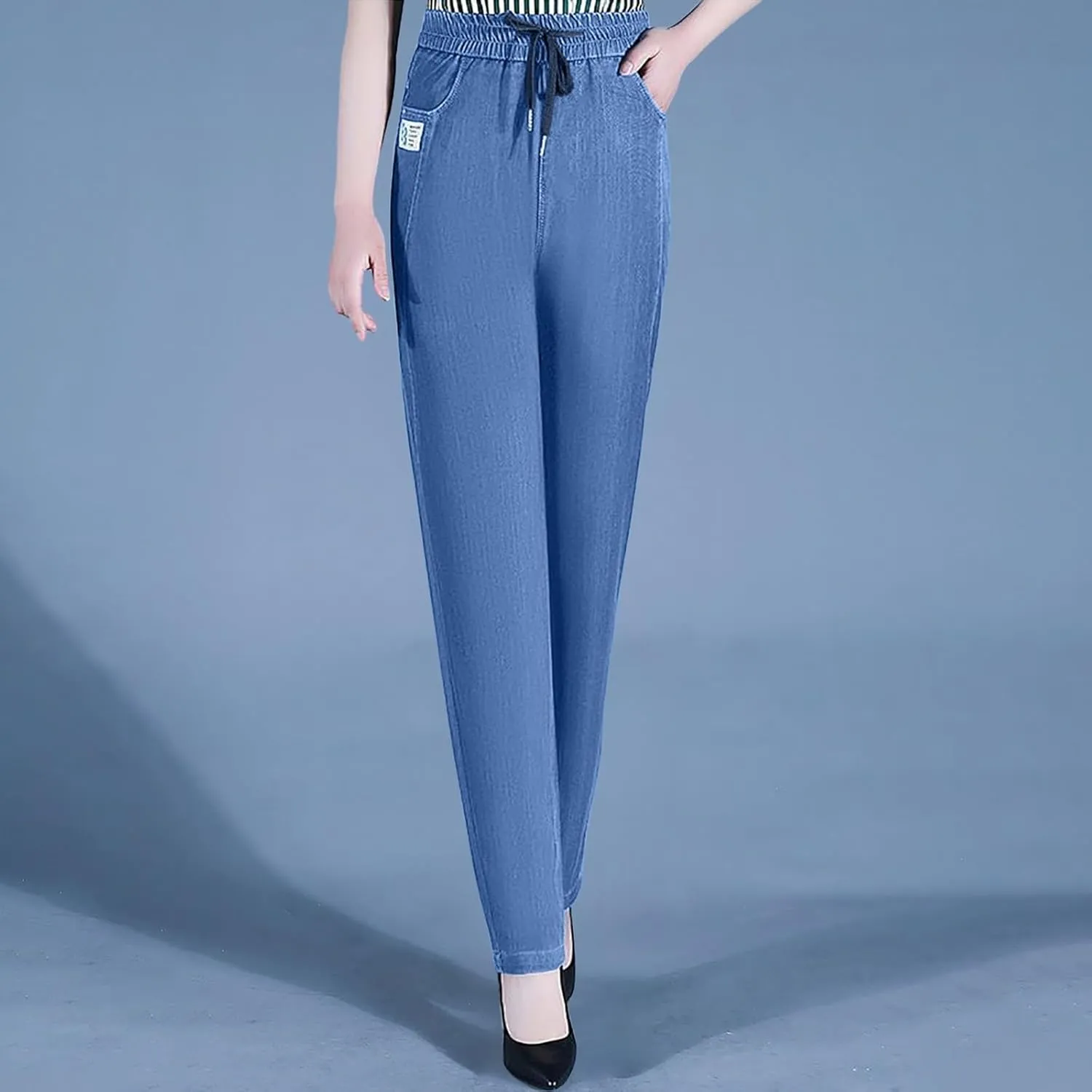 Aromia Comfy Jeans, ComfiJeans High Waist Ultra-Stretch Mom Jeans, Flexi Pants for Women, Womens Stretch ComfiJeans