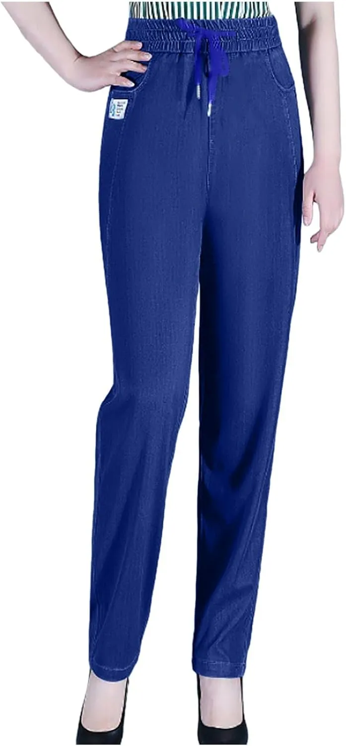 Aromia Comfy Jeans, ComfiJeans High Waist Ultra-Stretch Mom Jeans, Womens Stretch ComfiJeans Janemore Comfy Pants