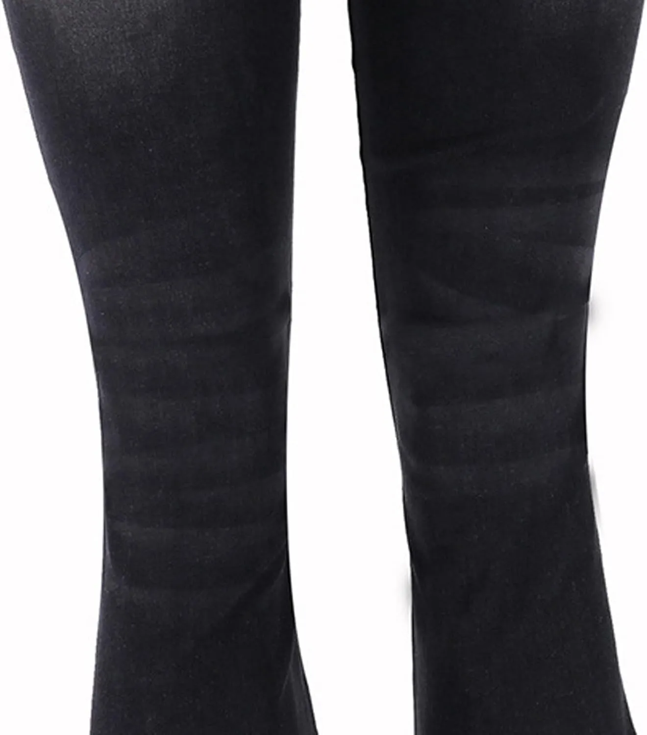 Atditama Relaxed Straight Leg Stretch Jeans for Women Mid Rise Bootcut Stretch Boyfriend Mom Wide Jeans