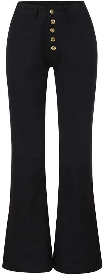 Bell Bottom Jeans for Women High Waisted Stretchy Petite to Plus Size Flare Jeans Washed Denim Ripped Bootcot Jeans