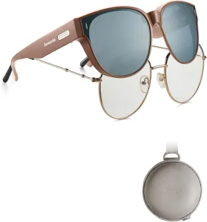 BENEUNDER Polarized Fit Over Sunglasses for Womens & Men, Lightweight Folding Sunglasses for Nearsightedness