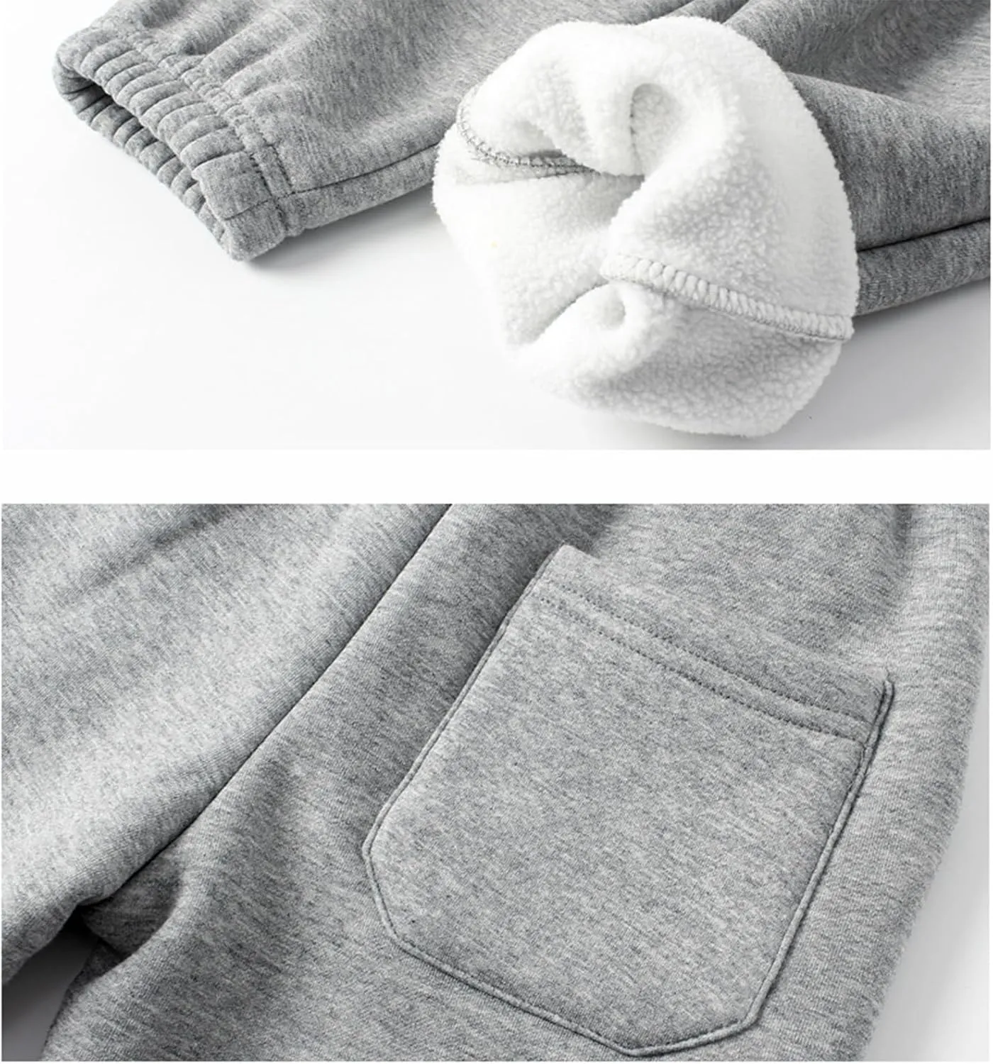 Boys' Logo Pull-On Jogger Sweatpants High Elastic Waisted Tie Front Sweatpants Pull on Youth Joggers