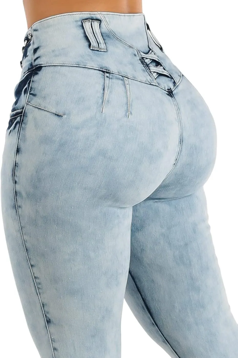 Butt Lifting Jeans for Women - High Waisted Skinny Levanta Cola Stretch Jeans