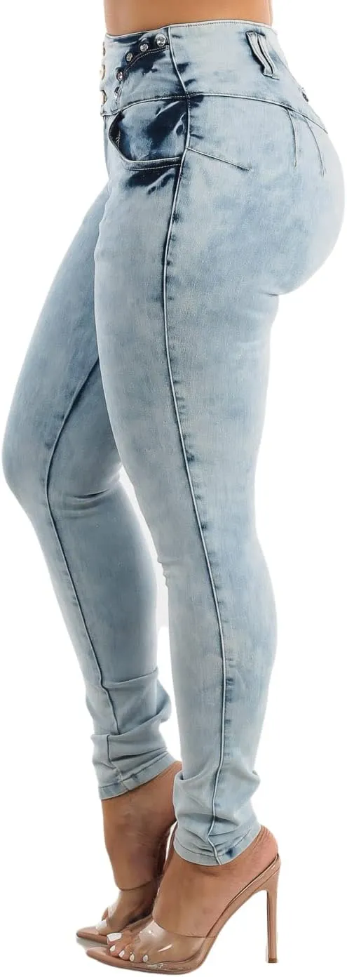 Butt Lifting Jeans for Women - High Waisted Skinny Levanta Cola Stretch Jeans