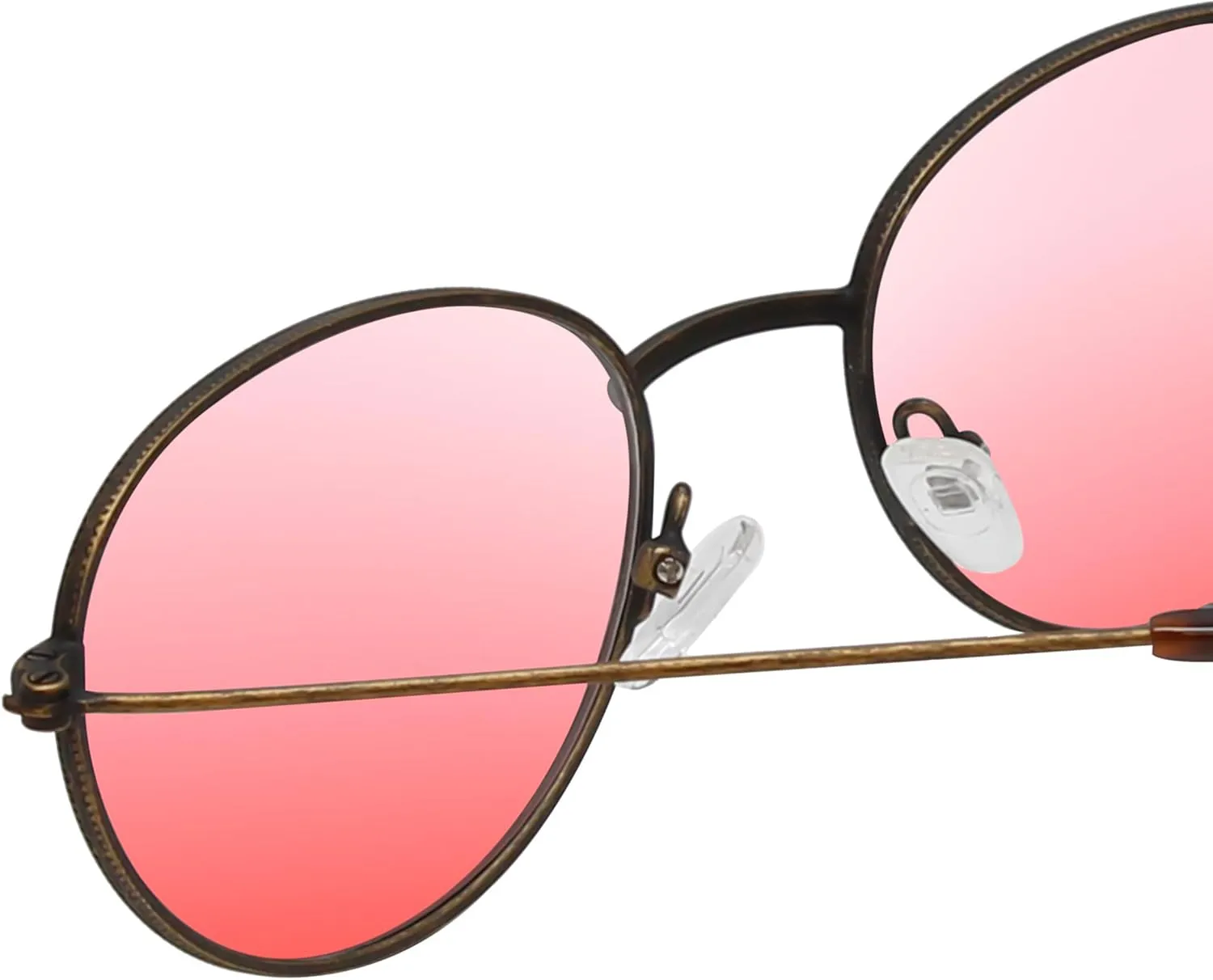 Calabria Taylor Round Pink Tint FL-41 Reading Glasses Women Fluorescent Blue Light Sensitivity FL41 Photophobia Readers
