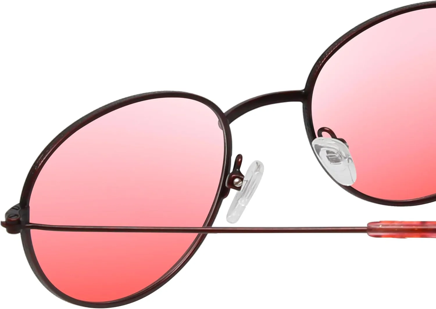 Calabria Taylor Round Pink Tint FL-41 Reading Glasses Women Fluorescent Blue Light Sensitivity FL41 Photophobia Readers