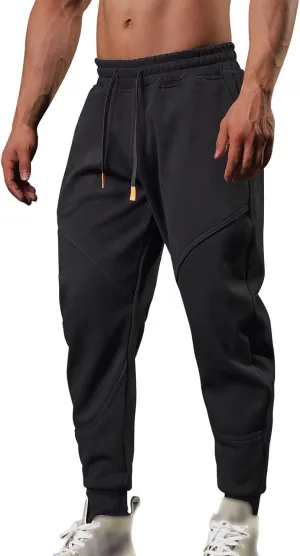 Cargo Pants for Men Big and Tall Pockets Men Sweatpants Men's Basic Active Fleece Jogger Pants Regular and Big & Tall