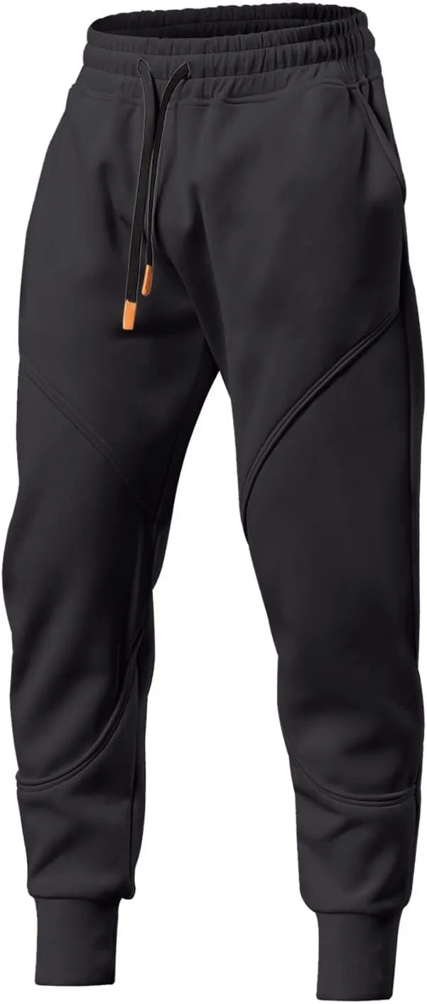 Cargo Pants for Men Big and Tall Pockets Men Sweatpants Men's Basic Active Fleece Jogger Pants Regular and Big & Tall