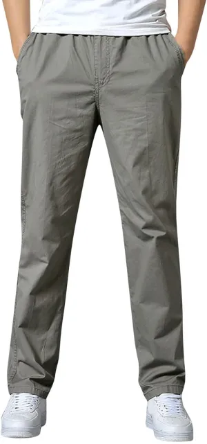 Cargo Pants for Men Big and Tall, Sweatpants with Pockets Drawstring Athletic Pants Joggers Running Sports Sweatpants
