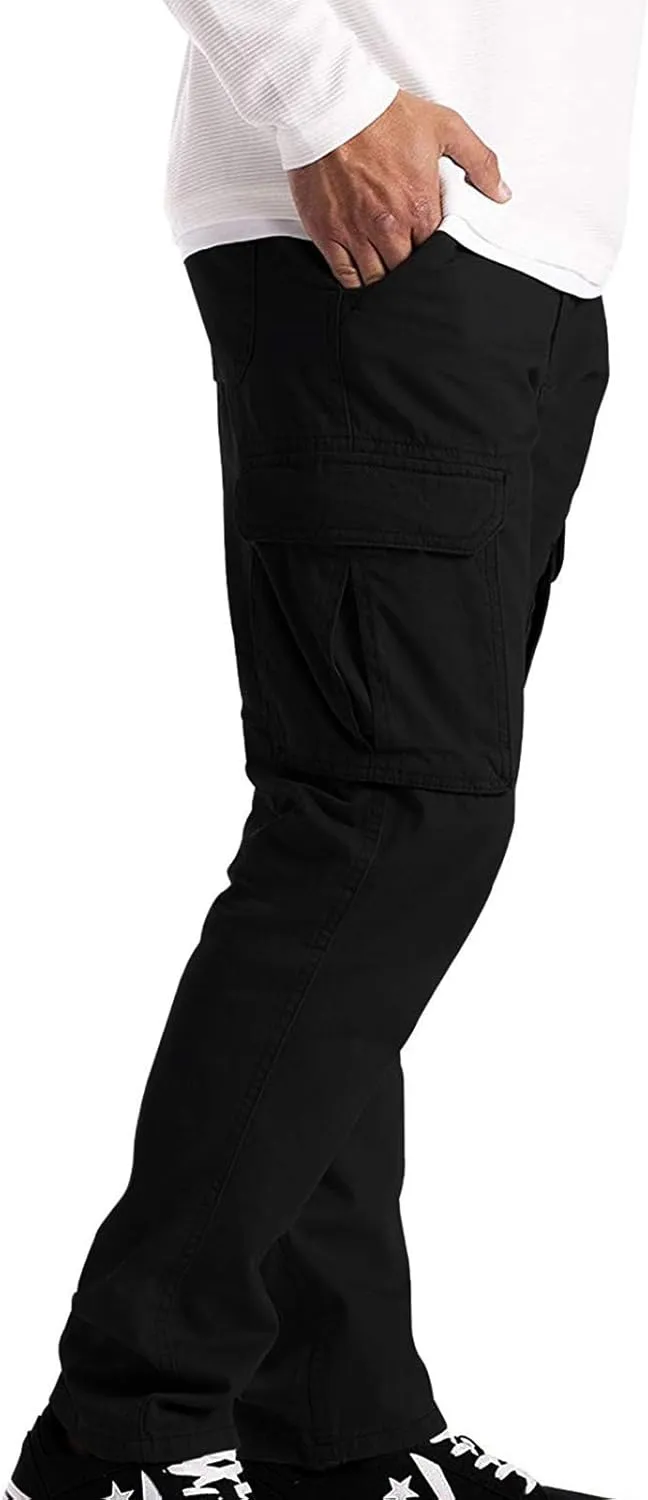 Cargo Pants for Men Joggers Joggers Sweatpants Cotton Thick Workout Jogging Athletic Tapered Pants with Pockets Men's