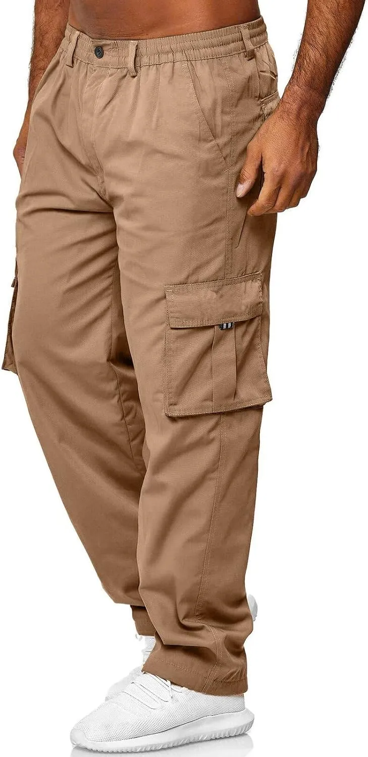 Cargo Pants for Men Joggers Lightweight Quick Dry Joggers Workout Men's Joggers with Zipper Pockets Running Athletic