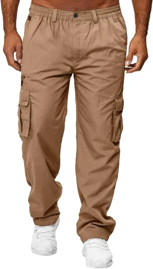 Cargo Pants for Men Joggers Lightweight Quick Dry Joggers Workout Men's Joggers with Zipper Pockets Running Athletic