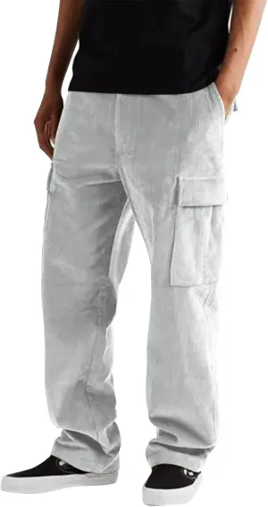 Cargo Pants for Men Joggers Men's Pants Men's Basic Active Jogger Fashion Athletic Joggers Pants Elastic Waist Pants