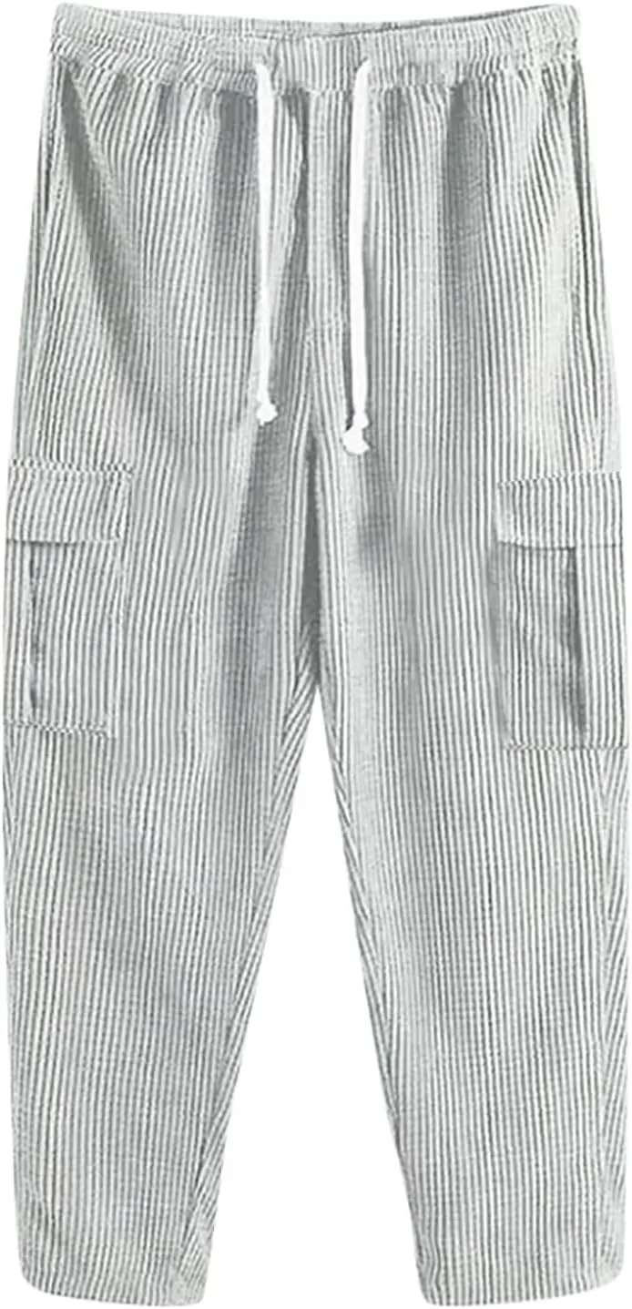 Cargo Pants for Men Joggers Men's Pants Men's Basic Active Jogger Fashion Athletic Joggers Pants Elastic Waist Pants