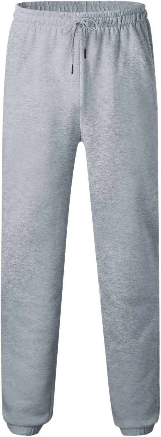 Cargo Pants for Men Relaxed Fit Pant Mens Fleece Active Athletic Workout Jogger Sweatpants for Men with Zipper Pocket