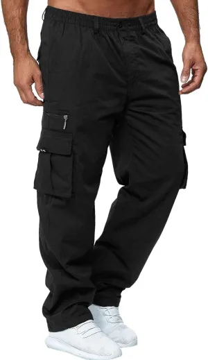 Cargo Pants for Men Tactical Combat Army Sport Jogging Pants Big and Tall Sport Jogging Pants with Multi Pockets