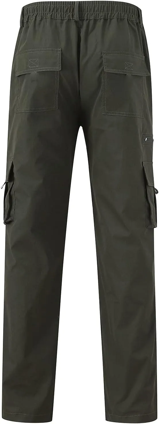 Cargo Pants for Men Tactical Combat Army Sport Jogging Pants Big and Tall Sport Jogging Pants with Multi Pockets