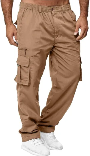 Cargo Pants for Men Tactical Combat Army Sport Jogging Pants Big and Tall Sport Jogging Pants with Multi Pockets