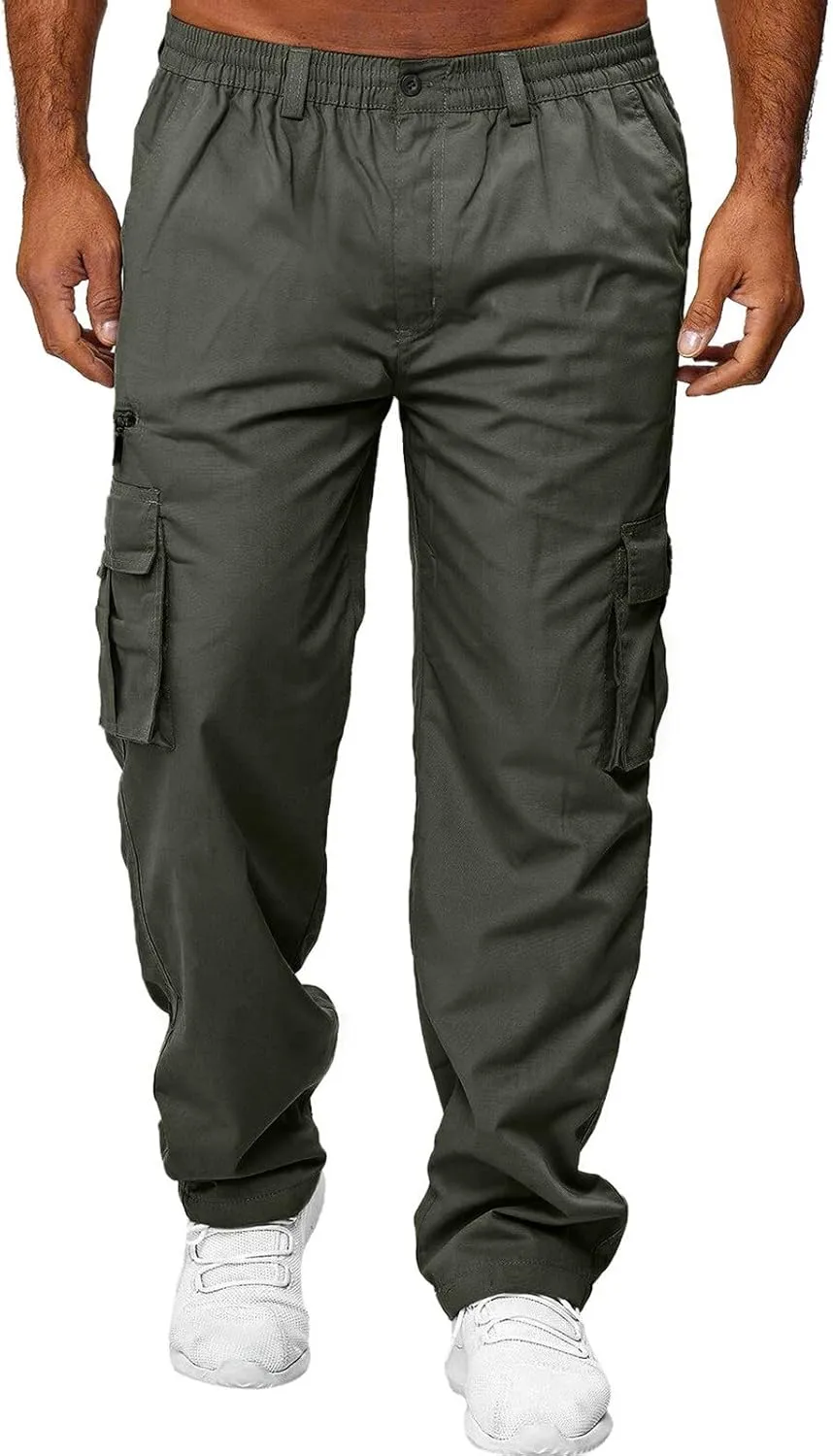 Cargo Pants for Men Tactical Combat Army Sport Jogging Pants Big and Tall Sport Jogging Pants with Multi Pockets