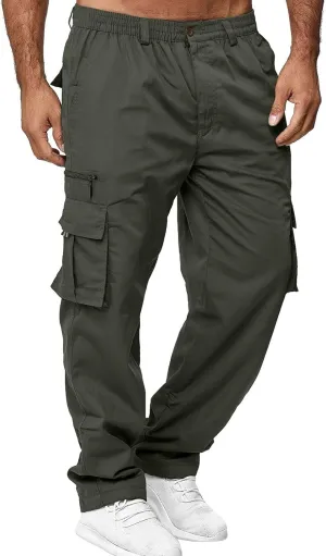 Cargo Pants for Men Tactical Combat Army Sport Jogging Pants Big and Tall Sport Jogging Pants with Multi Pockets