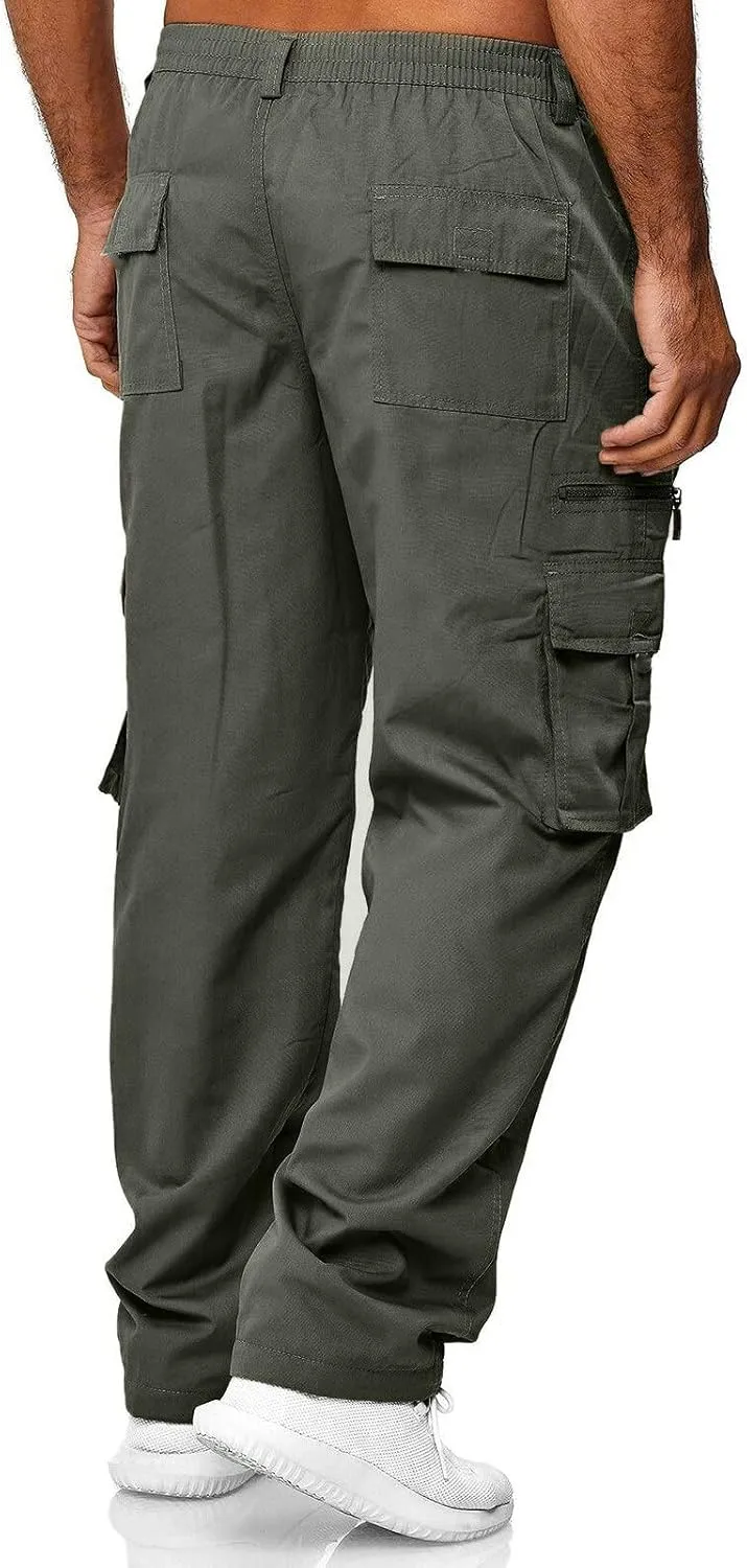 Cargo Pants for Men Tactical Combat Army Sport Jogging Pants Big and Tall Sport Jogging Pants with Multi Pockets
