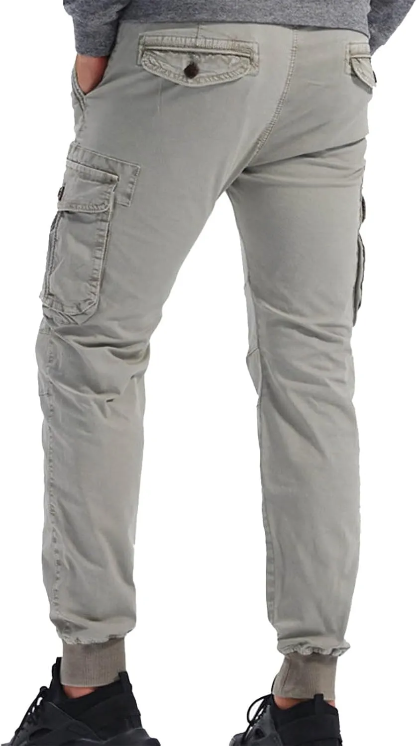 Cargo Pants Men Joggers Joggers with Zipper Pockets Camo Long Johns for Men Green Khaki Pants Mens Black Workout