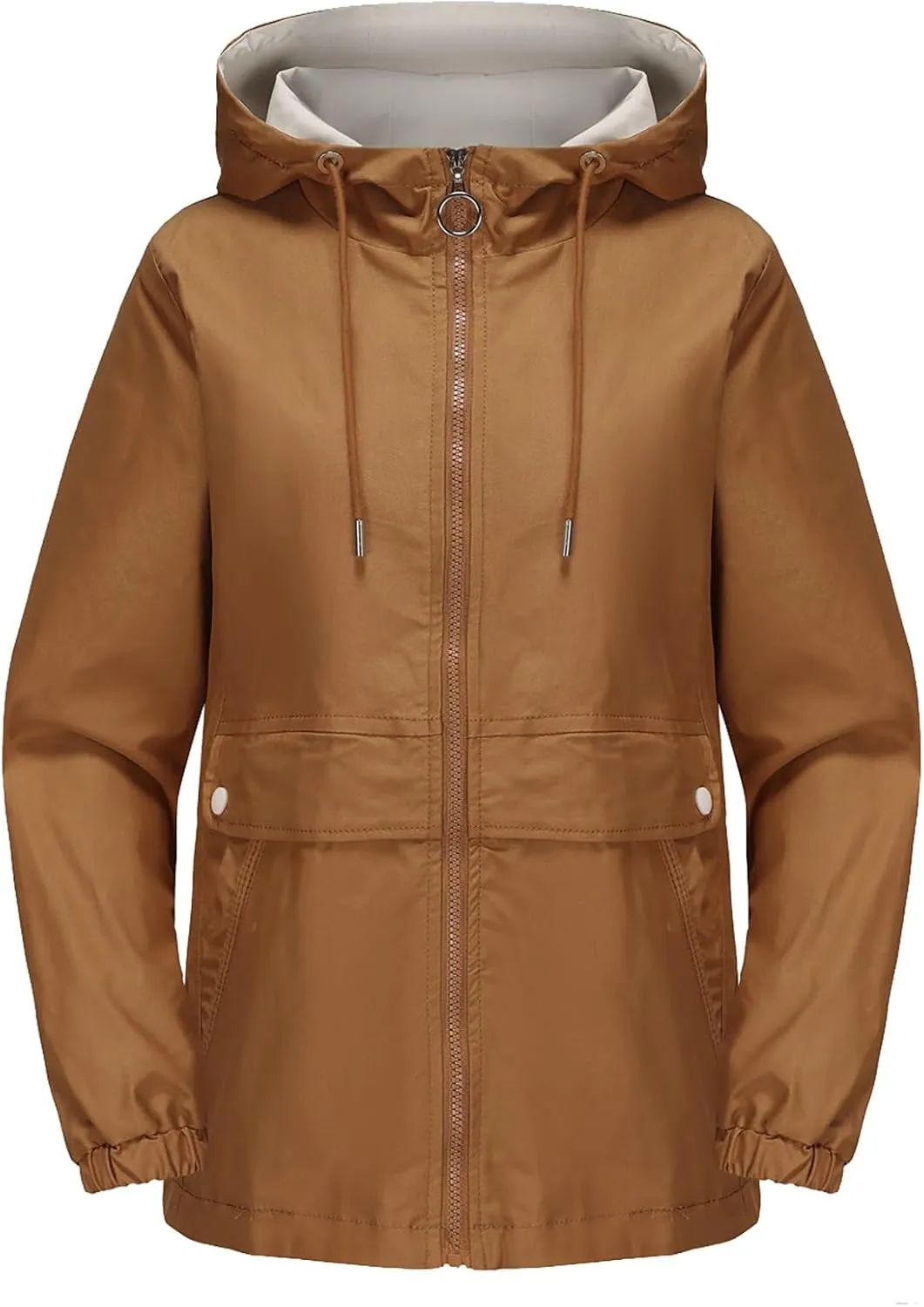 Casual Lightweight Jacket Utility Coat for Womens Long Sleeve Winter Warm Hooded Lightweight Jackets
