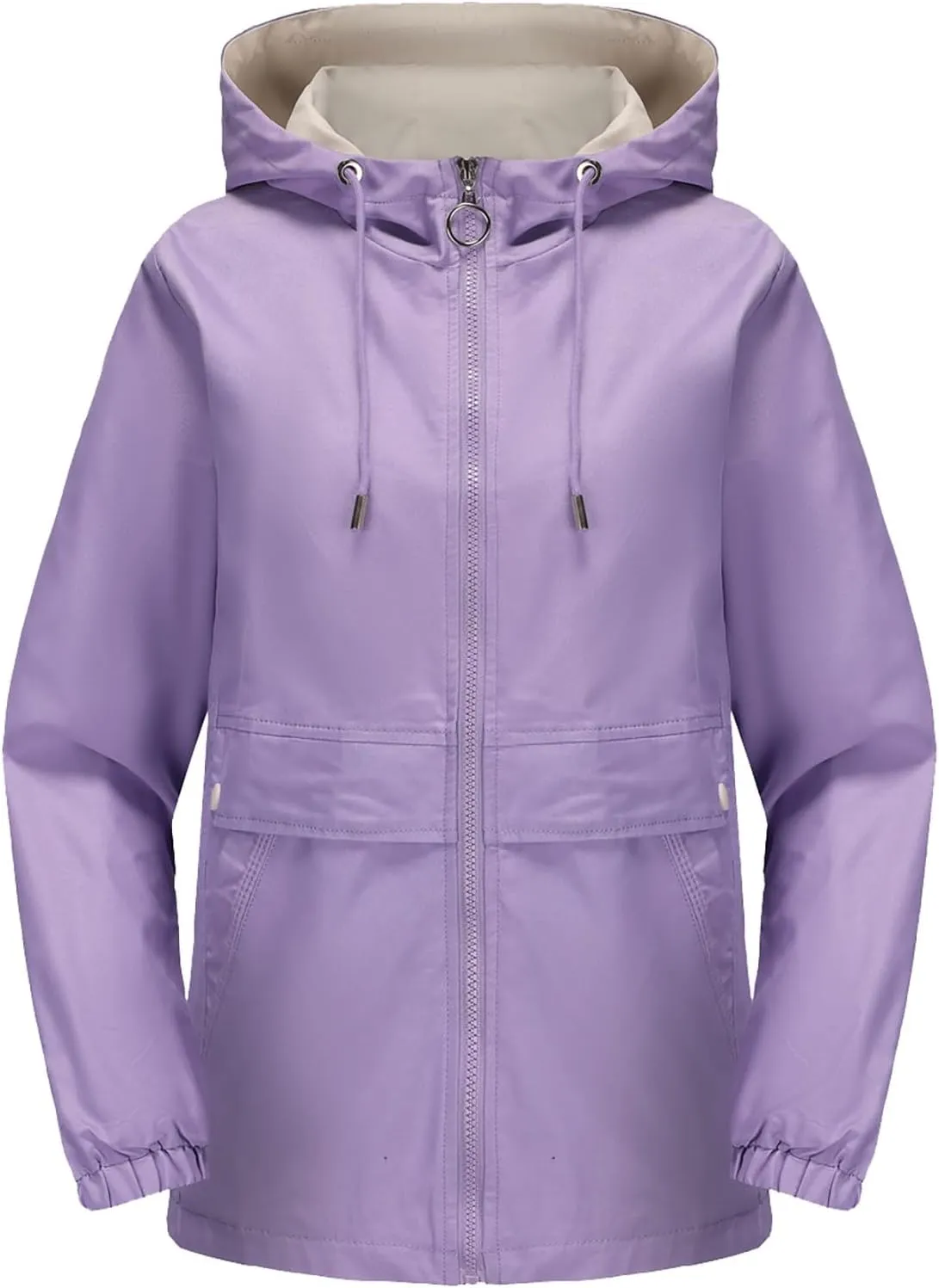 Casual Lightweight Jacket Utility Coat for Womens Long Sleeve Winter Warm Hooded Lightweight Jackets