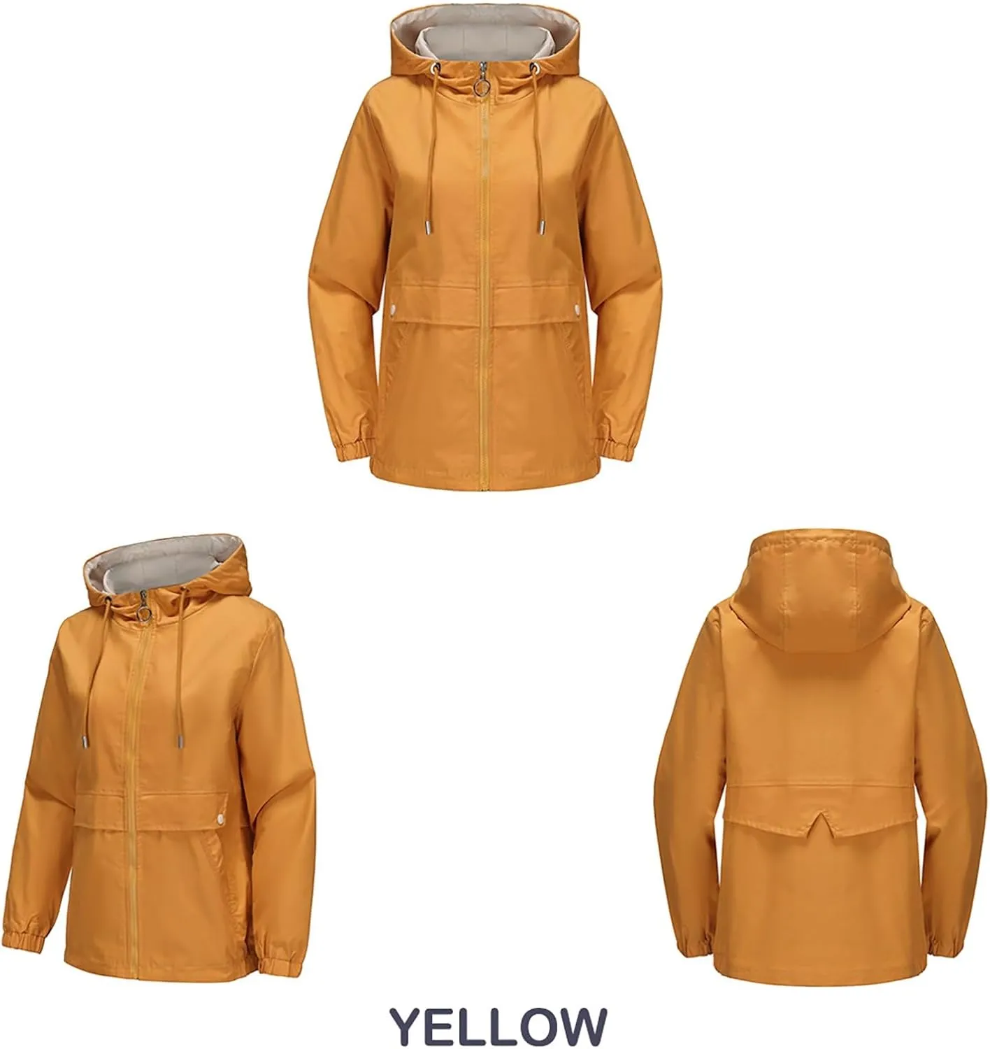 Casual Lightweight Jacket Utility Coat for Womens Long Sleeve Winter Warm Hooded Lightweight Jackets