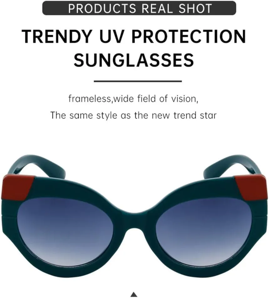 Cat Eye Punk Sunglasses Women Retro Cateye Sun Glasses For Ladies Shades Vintage Eyewear UV400