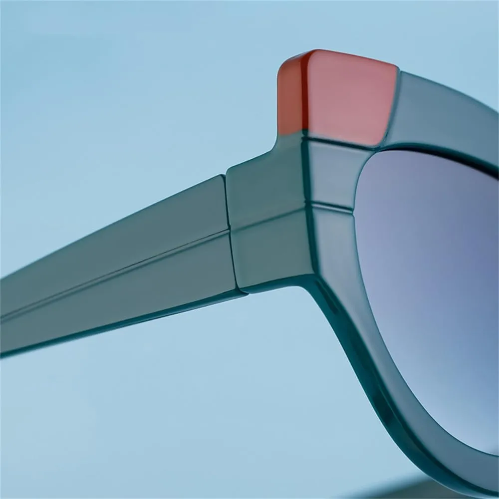 Cat Eye Punk Sunglasses Women Retro Cateye Sun Glasses For Ladies Shades Vintage Eyewear UV400