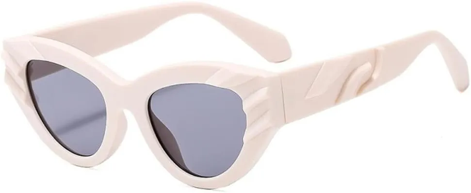 Cat Eye Sunglasses Women Men PC Gradients Lens Frame Vintage Eyewear UV400