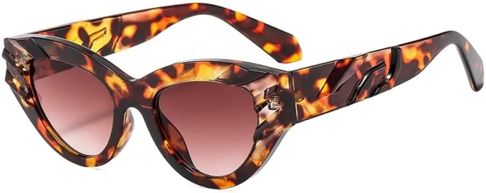 Cat Eye Sunglasses Women Men PC Gradients Lens Frame Vintage Eyewear UV400