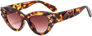 Cat Eye Sunglasses Women Men PC Gradients Lens Frame Vintage Eyewear UV400