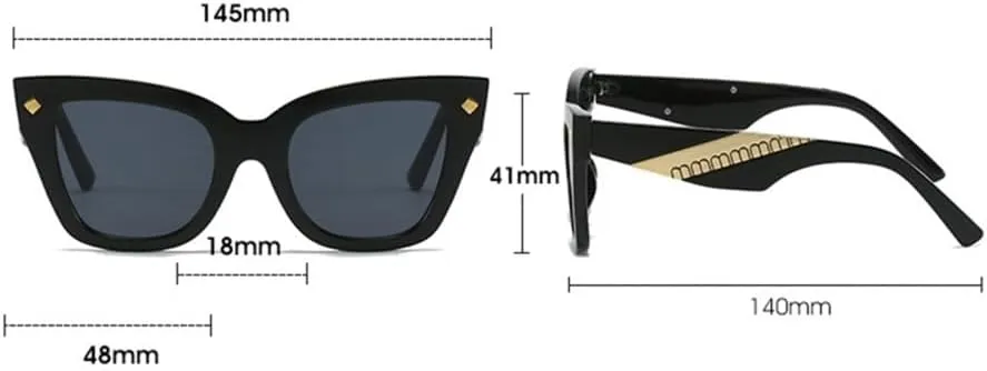 Cat Eye Sunglasses Women Vintage Men Shades Sun Glasses Frame UV400 Eyewear