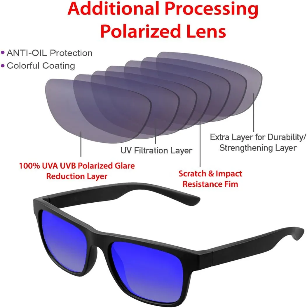 ColorViper Womens Polarized Oversized Driving Fishing Cycling Running Sunglasses UV400 Protection B