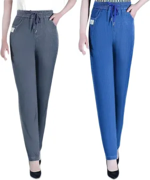 Comfijeans - High Waist Ultra-Stretch Mom Jeans, Comfyjeans for Women Stretch Petite High Waisted Jeans