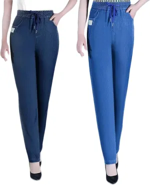Comfijeans - High Waist Ultra-Stretch Mom Jeans, Comfyjeans for Women Stretch Petite High Waisted Jeans