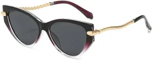 COTIA Cat Eye Sunglasses Women Men Vintage Fashion Personality Metal Frame Retro Trend Unique Style Sun Glasses