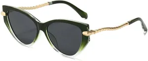 COTIA Cat Eye Sunglasses Women Men Vintage Fashion Personality Metal Frame Retro Trend Unique Style Sun Glasses