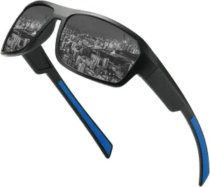 COTIA Full Lens Polarized Reading Sunglasses for Men's Retro Outdoor Cycling Driving Sports Readers UV Protection