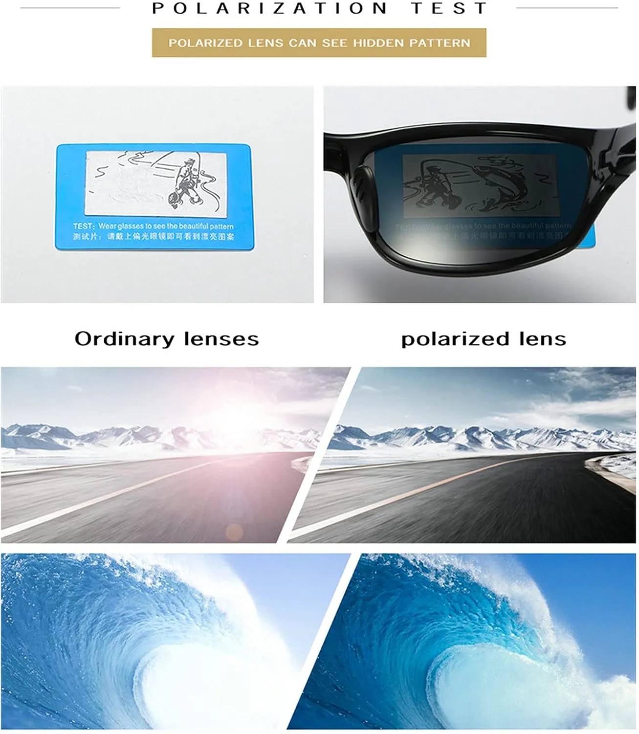 COTIA Full Lens Polarized Reading Sunglasses for Men's Retro Outdoor Cycling Driving Sports Readers UV Protection